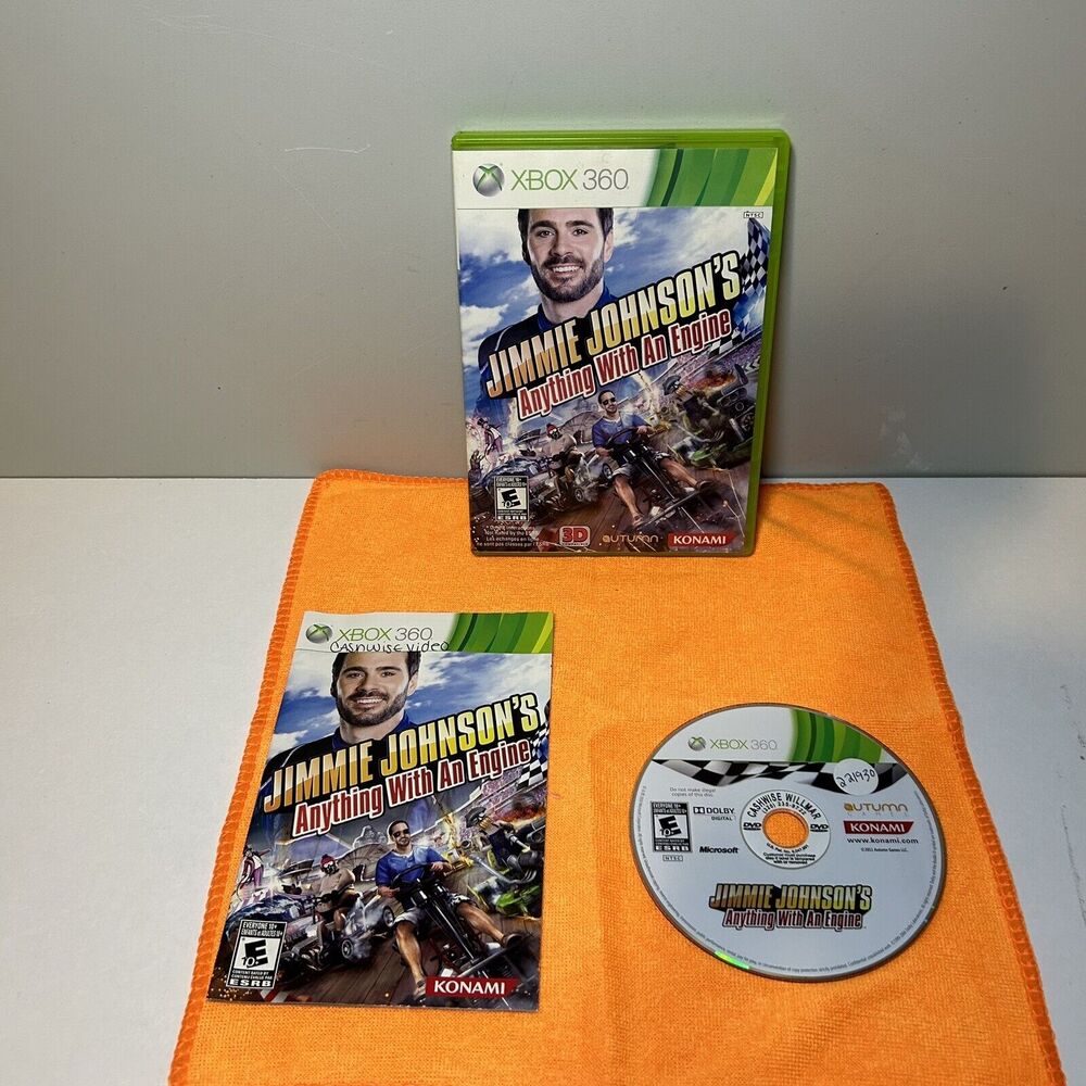 Jimmie Johnson's Anything With an Engine (Microsoft Xbox 360, 2011) CIB